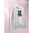 thumbnail image 3 of Fashion Bear Cool Boy Hoodie Women -Image by Shutterstock, Female 5X-Large, 3 of 4