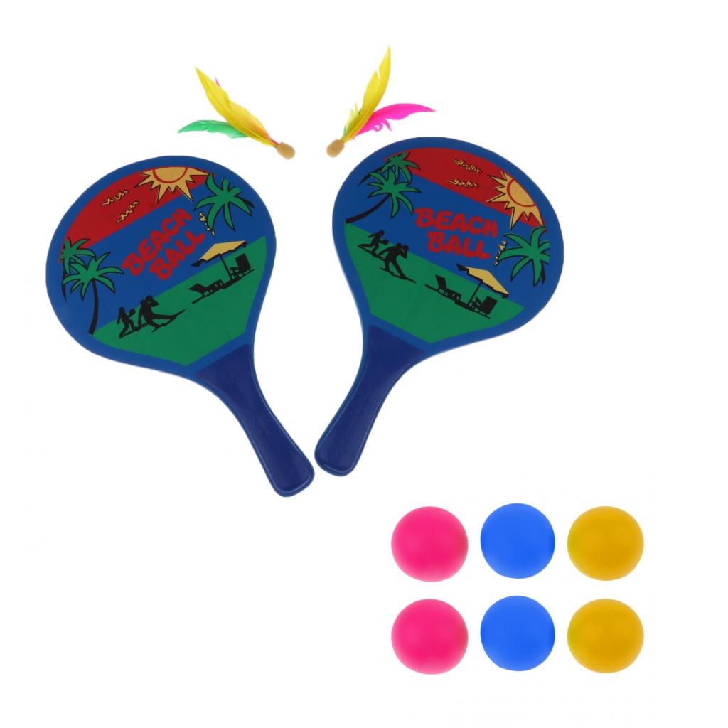 Axioma 6pcs Table Tennis Balls Cat Balls + Racquets Ball Color B