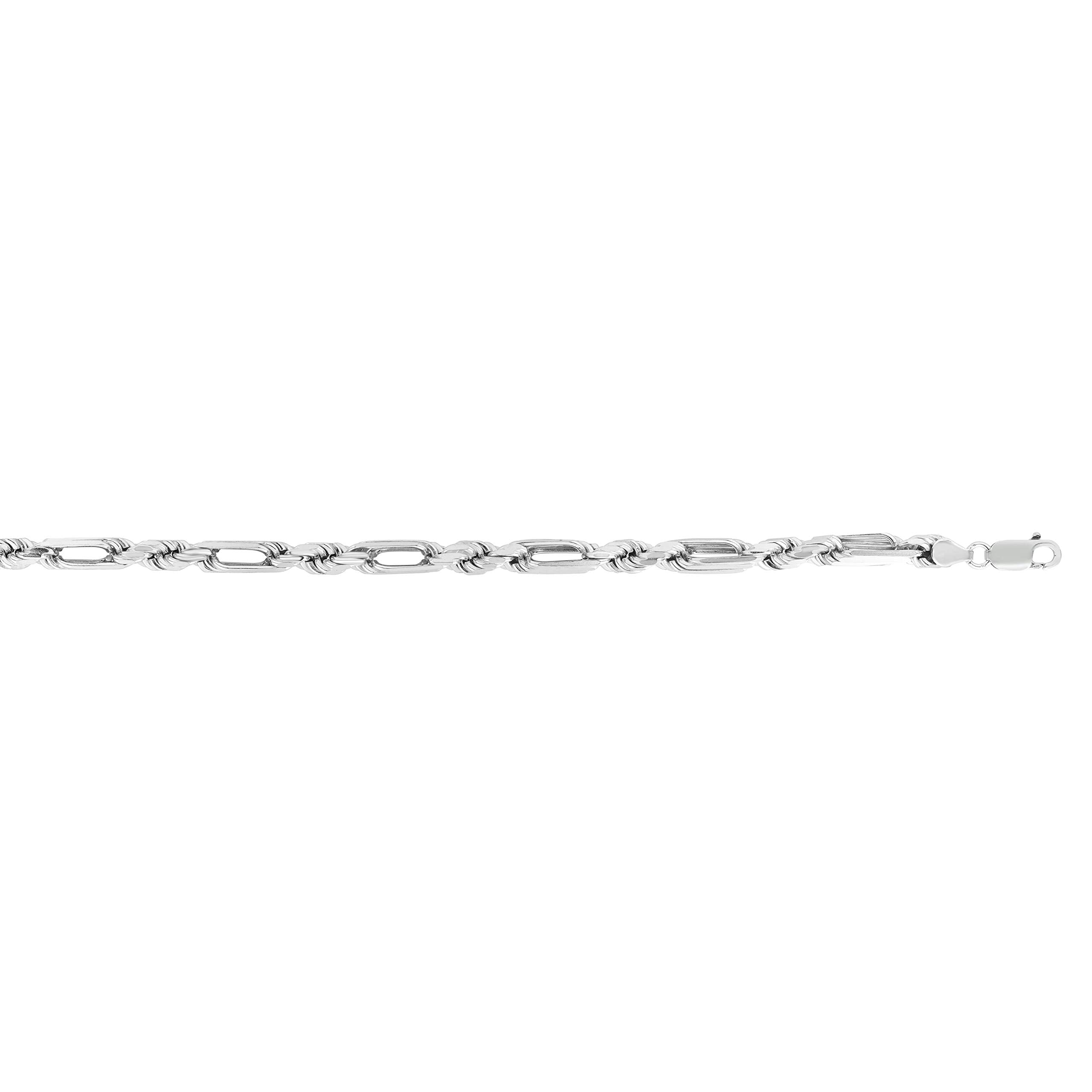 6mm Diamond-cut Milano Figarope Chain 