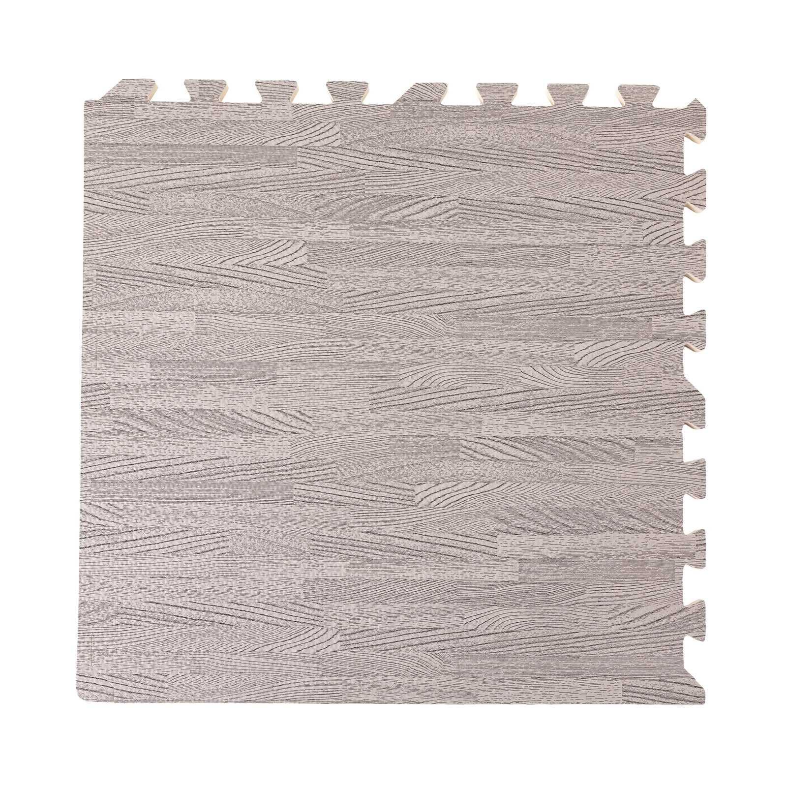 25PCS Floor Mat, EVA,PE Foam Interlocking Mat Puzzle Exercise Mat 24''L x24''W Grey Wood Grain