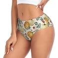 thumbnail image 2 of Balery Autumn Pumpkins Leaves Ropa Interior de Algodón para Mujer con Dibujo – Braguitas Cómodas y Elásticas, Estilo Clásico-XX-Large, 2 of 6