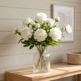 thumbnail image 5 of Artificial Peony Flowers with Adjustable Stems, Realistic Silk-Like Petals, Perfect for Wedding, Home Decor, Floral Arrangements, Faux Bouquets, 5 of 5