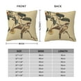 thumbnail image 2 of Fuzoiu Vintage Bird Print Square Pillow Cover,Hidden Zipper Design,Luxury Square Pillow Case, Throw Pillow,Couch Cushion-26"x26", 2 of 7