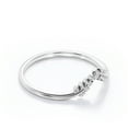 thumbnail image 3 of JeenMata Inspired By Nature - Vine Leaf Ring - Wedding Band - 18K White Gold Plating over Silver, 3 of 7