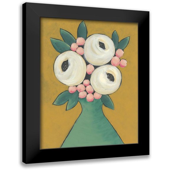 Moore, Regina 20x24 Black Modern Framed Museum Art Print Titled - Country Garden Bouquet II