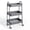 Gray, variant on ZUNMOS 3 Tier Rolling Cart, Metal Utility Storage Cart with Lockable Wheels for Livingroom, Bathroom, Kitchen & Narrow Spaces, White