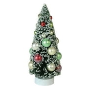 9 "Green Grosted Sisal Pine Artificial Christmas Toppe