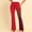 Red, variant on Idoravan Women's Plus Size Pants Womens Fashionable Slim Fitting Mesh Splicing High Waist Hip Bag Micro Pull Casual Pants