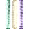 Mardi Gras Bead Necklaces 200 Pieces Green Gold Purple Accessories Fat Tuesday