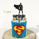 thumbnail image 2 of 10 Unids/Set Papá Cumpleaños Hornear Pasteles Decoración Accesorios Día Del Padre Superman Acrílico De Tartas, 2 of 4