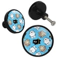 thumbnail image 2 of 4 Pcs Bear Knobs for Kitchen Cabinet Cupboard Dresser Bookcase Drawer Pulls Handles Round Home Decor, 2 of 5
