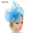 thumbnail image 1 of Elegant Tea Party Fascinator Hat for Women - Feather Mesh Net Veil with Feather Trim - Perfect for Weddings, Halloween Parties, and Special Occasions, 1 of 5