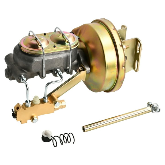 8" Power Brake Booster Master Disc Drum Valve Kit for 1960-1966 Chevy C10 C20