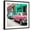 Black Frame, variant on Art.com Cuba Fuerte Collection SQ - Old Cars Chevrolet Pink and Blue Stretched Canvas Print Wall Art by Philippe Hugonnard, 24" x 24"
