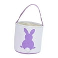 thumbnail image 2 of Encantadora Canasta De Conejito De Pascua, Cubo De Conejo Para Niño Niña Regalo Cola Púrpura Sunnimix Canasta Conejito De Pascua, 2 of 8