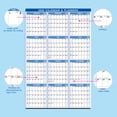 thumbnail image 4 of 2026 Erasable Wall Calendar, Double-Sided Large Monthly Planner, Dry Erase Yearly Schedule Poster for Home Office Classroom, Includes Markers & Adhesive Dots, 4 of 9