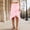 Pink, variant on Women's Elegant Solid Color High Waisted Paneled Skirt Asymmetric Ruffle Hem Flowy Layered Casual Party Daily Wear White S