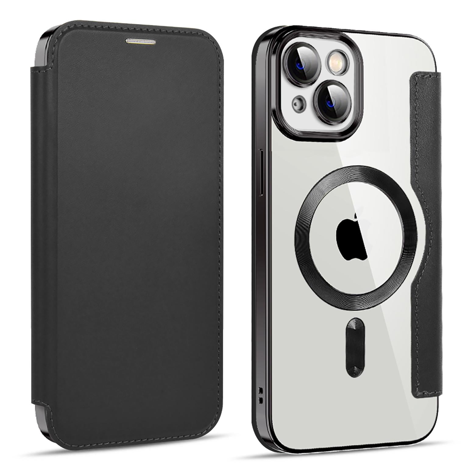 Feishell Flip Case for iPhone 13 with Camera Lens Protect Film