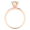 thumbnail image 4 of Solitaire Engagement Ring for Women - 1.5ct Natural Morganite in 14K Rose Gold Promise Ring, 4 of 6