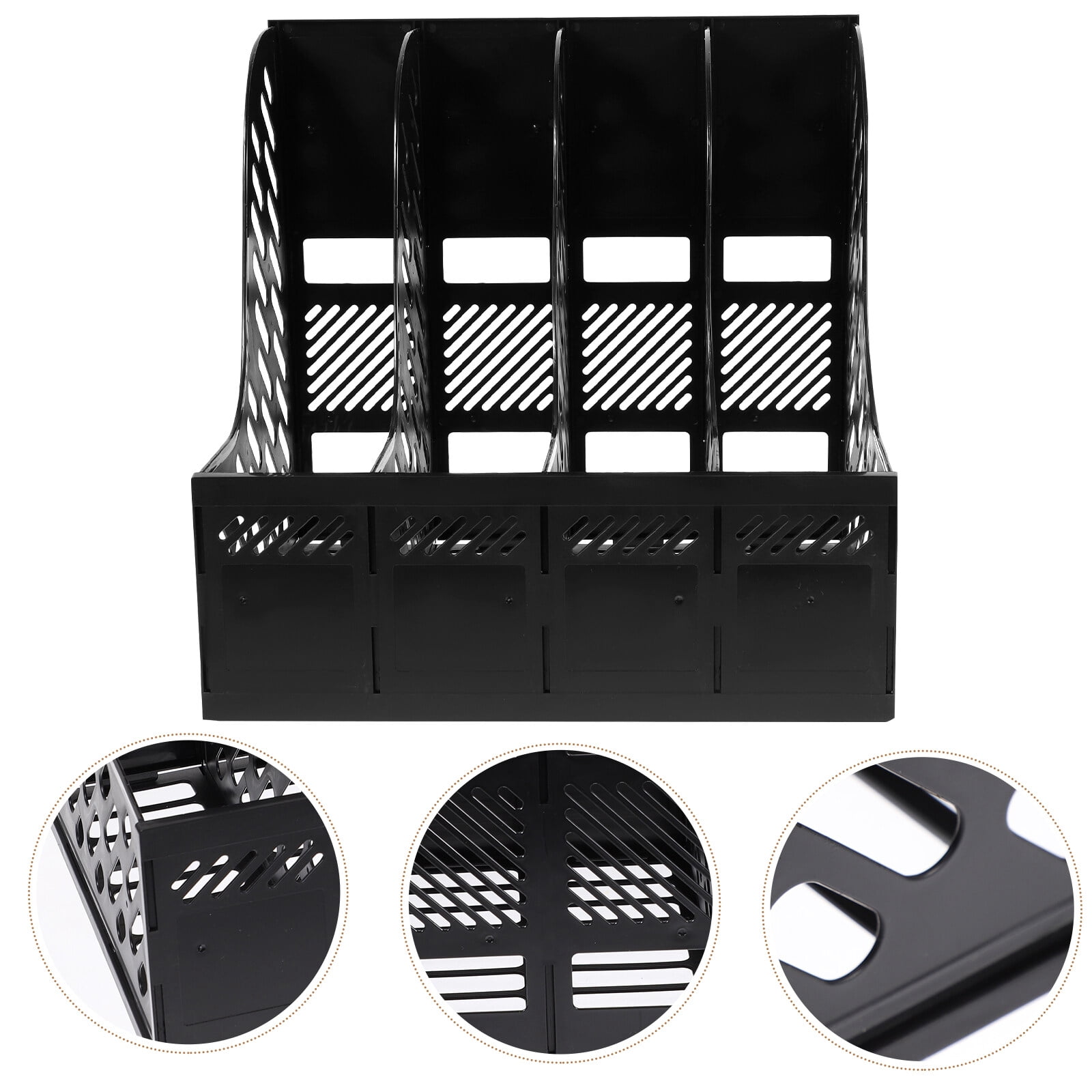 NUOLUX A4 File Magazine Storage Holder Paper Document Organizer Desk Folder Rack Box Stand Desktop Sorter Container