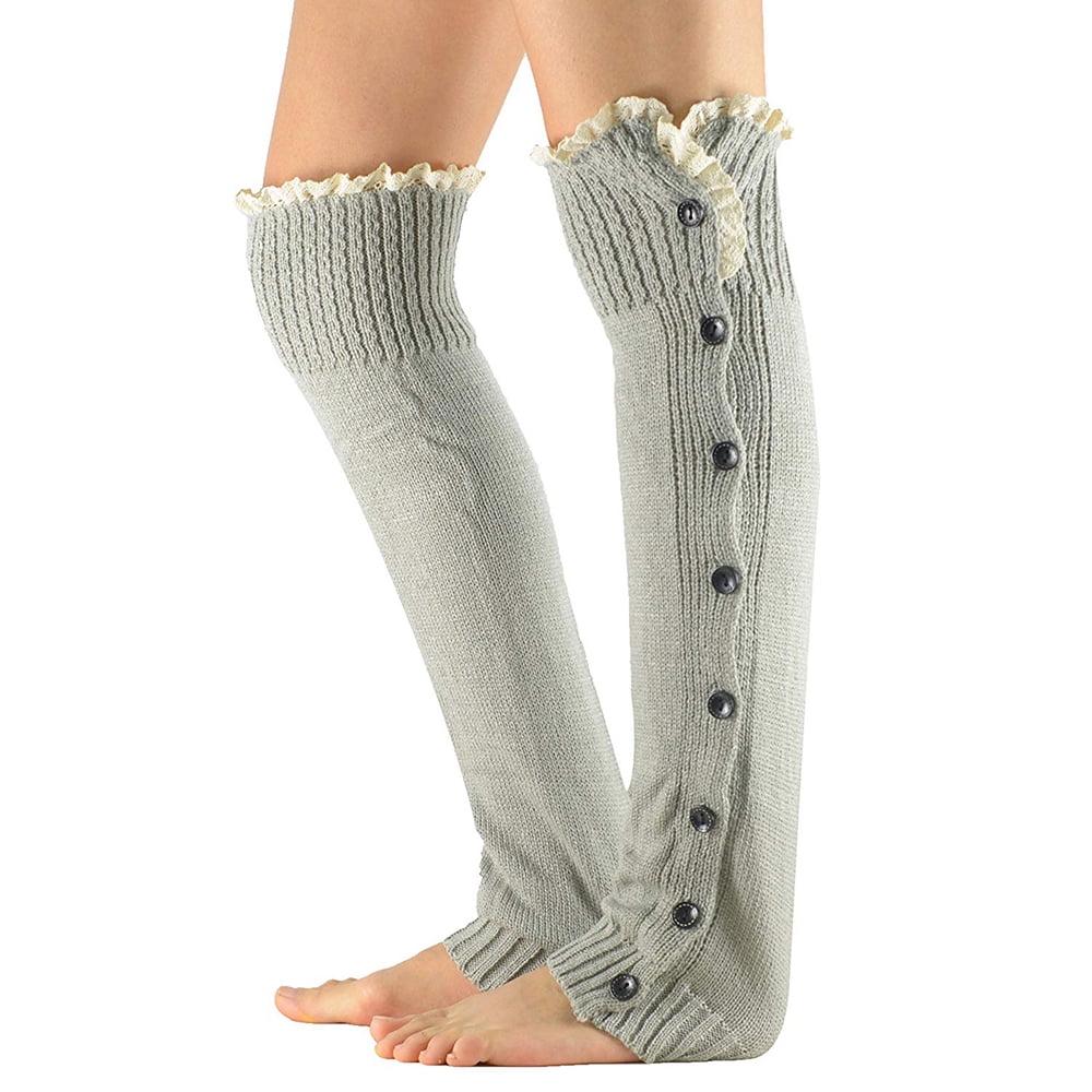 Ibasics Buttoned Leg Warmers