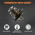 thumbnail image 5 of New Thermostat and Gasket Fits for Toyota 4Runner Land Cruiser 16346-30010, 5 of 6