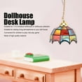 thumbnail image 4 of Mini Dollhouse Miniature Decoration LED Table Light Ceiling Lamp Battery Operated Light Dollhouse Accessories 1:12 Dollhouse Colorful Chandelier Exquisite Miniature LED Ceiling Light Decoration, 4 of 9