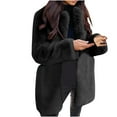 thumbnail image 2 of LSLJS Manteau en Peluche à Manches Longues pour Femmes, Mode, Couleur Unie, Chaud, 2 of 6