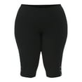 thumbnail image 5 of JMS Just My Size by Hanes Women's Plus Size Pull on Bling Tab Capri Pants, Sizes 0X-4X, 5 of 5