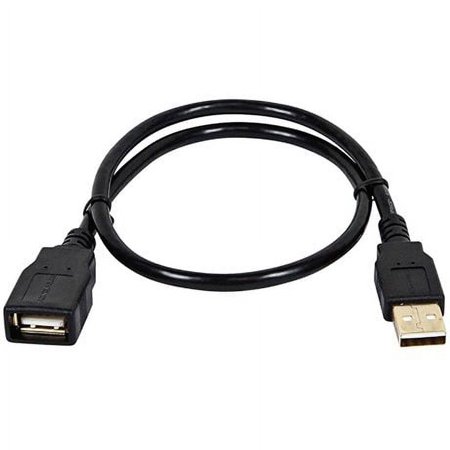 UPC: 0844660054313 | Monoprice USB 2.0 Extension Cable 1-1/2 ft.L Black 5431