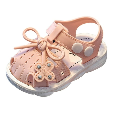 

Hwmodou Children Shoes Comfortable Flat Sandals Fashionable Toe Covering Children Toddler Shoes Beach Sandals