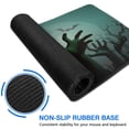 thumbnail image 6 of Halloween Mouse Pad with Glowing Pumpkin & Spooky Forest Design, Non-Slip, Waterproof A Fun Addition Office or Gaming Desk, 31.5 X 11.8 inches, 6 of 7