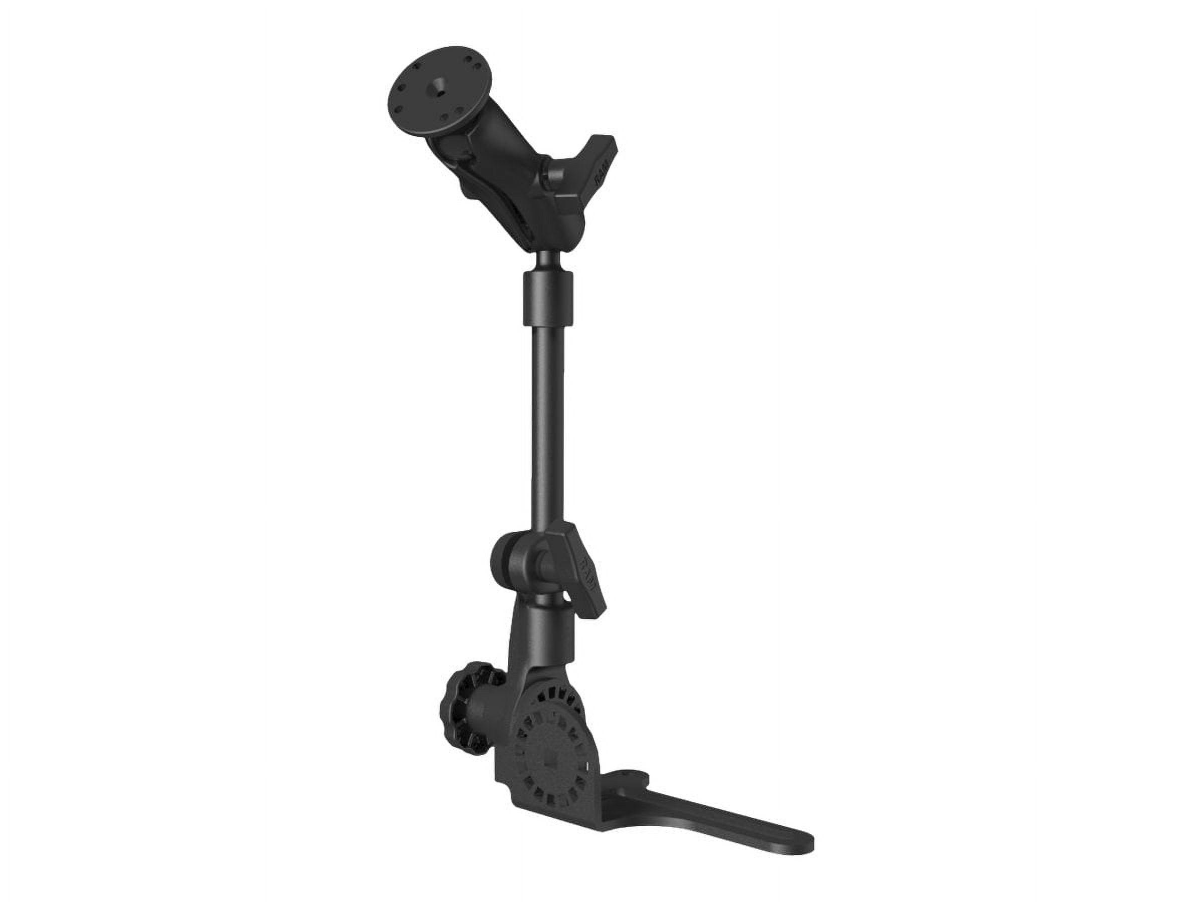 RAM-316-HD-18-202U_RAM Universal No-DrillÃâ? RAM POD HD Vehicle Mount with 18" LONG Length Pole, Double Socket Arm & 2.5" Round Base AMPs Hole Pattern