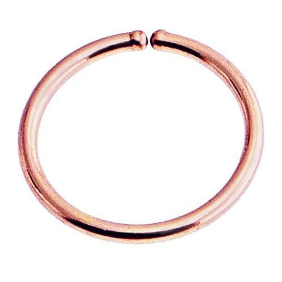 10mm 18 Gauge 14K Rose Gold Filled Nose Hoop Ring Snug Fitting Open Huggie Piercing Jewelry for Women Sold as One