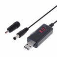 thumbnail image 1 of DC 5V a 9V 12V USB Step Up Boost Voltage Converter Cable + Conector de 3.5x1.35mm, 1 of 8