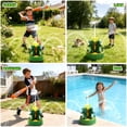 thumbnail image 5 of CYFW 2-In-1 Dinosaur Water Sprinkler&Baseball Toy for Kids-360 Degree Spray&Batting Game with 4 Balls,Summer Outdoor Backyard Gift for Toddlers Boys Girls, 5 of 7