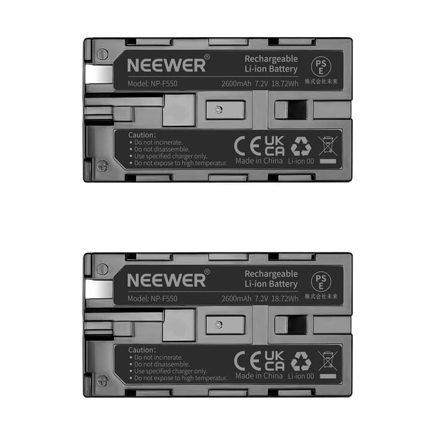 Batería Neewer 2600mAh NP-F550/570/530 para Sony HandyCams