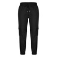 thumbnail image 6 of Cargo Joggers Pants For Men Casual Drawstring Elastic Waist Tapered Work Cargo Pants Outdoor Hiking Trousers With Pockets, 6 of 6