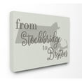 thumbnail image 2 of The Stupell Home Decor Collection From Stockbridge To Boston Typography Map Stretched Canvas Wall Art, 16 x 1.5 x 20, 2 of 4