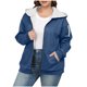 thumbnail image 3 of Top marrón,Chaqueta de terciopelo para mujer, talla grande, con capucha, hombros caídos, manga larga, cremallera frontal, poliéster, ropa informal para el hogar, sopatenor, 3 of 9