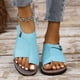 thumbnail image 1 of Karight Women's Casual Sandals, Summer Flat Shoes, Comfortable Ring Toe Sandals, Casual Non Slip Beach Shoes, 1 of 9