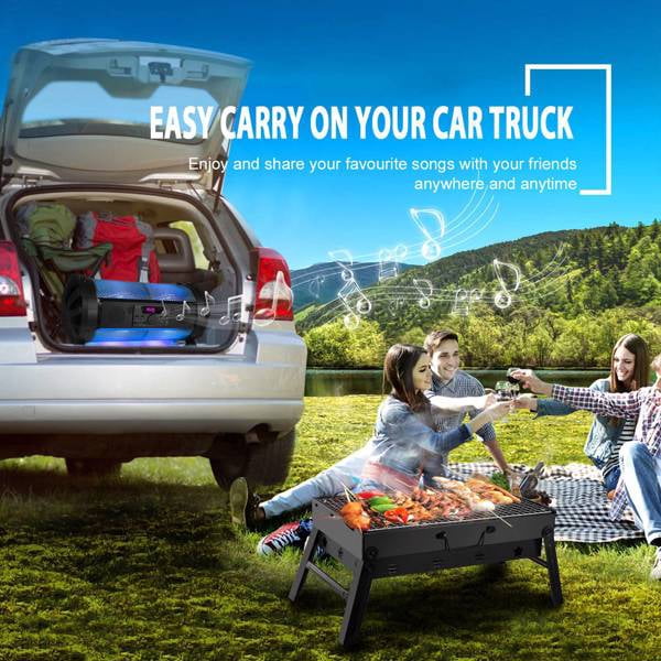 17x10in Foldable Portable BBQ Grill - 4.4lbs Stainless Steel, Easy Setup For Camping Picnics
