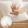 thumbnail image 3 of Noble House Arlyn 65" Curved Loveseat Sofa with Pillows, Chenille Compact Compression Couch for Small Spaces, White, 3 of 15