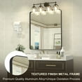 thumbnail image 4 of Depuley 24" x 36" Black Modern Wall Mirror,Rectangular Vanity Mirror for Bathroom and Bedroom,Multiple Sizes, 4 of 7