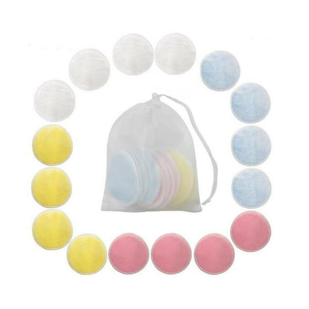 16 Pack Reusable Makeup Remover Pads Facial Cleansing Pads Walmart