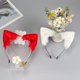 thumbnail image 5 of Diadema con orejas de gato y zorro de simulación hecha a mano, diadema con orejas de bestia de peluche, accesorios para vestido de cosplay, accesorios para tocado, 5 of 6