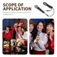 thumbnail image 3 of Raindrops Black Handheld Dynamic Microphone for Karaoke and Phone Use, Clear Sound Quality, Compatible with PC, Mobile Devices, and More, 3 of 7