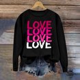 thumbnail image 2 of Jinhomg Womens Trendy Sweatshirts Holiday Funny Cute Letter Print Pullover Tops Fall Winter Casual Comfy Long Sleeve Crewneck Sweatshirt Black L, 2 of 7