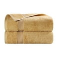 thumbnail image 2 of Superior Derry Solid Egyptian Cotton 2-Piece Bath Sheet Set, Gold, 2 of 15
