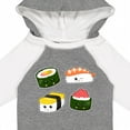 thumbnail image 4 of Inktastic Sushi with Faces Boys or Girls Long Sleeve Baby Bodysuit, 4 of 5